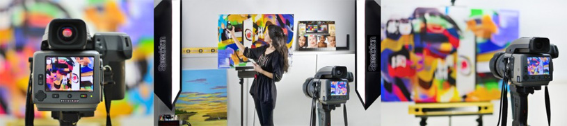 wide format canvas printing using Haselblad camera